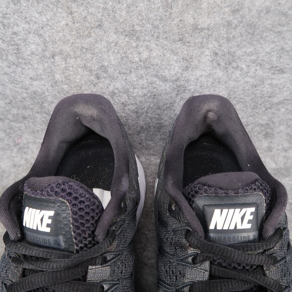 Nike Shoes Womens 7 Athletic Trainer Lunarglide 8 Running Sneaker Workout Black - Picture 3 of 12